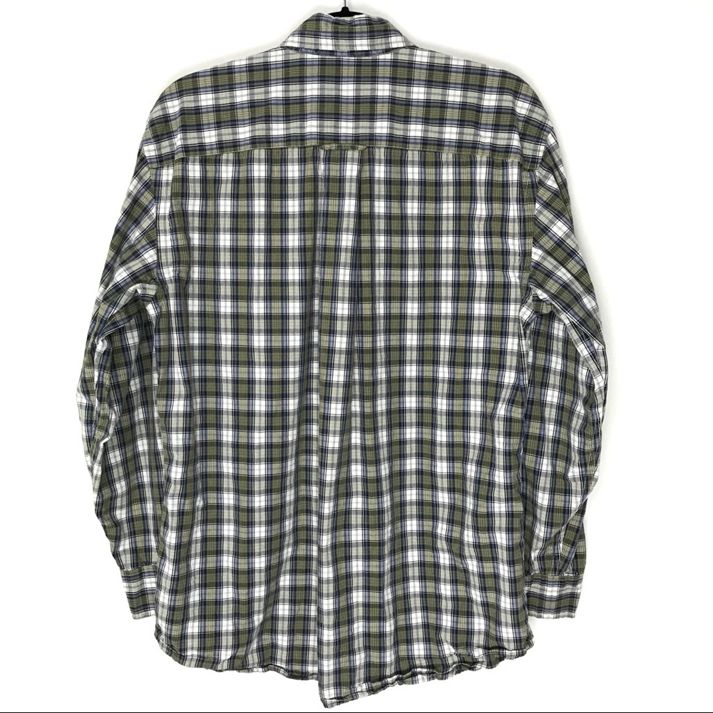 Orvis Medium Surfwashed Plaid Button Down Shirt - image 3